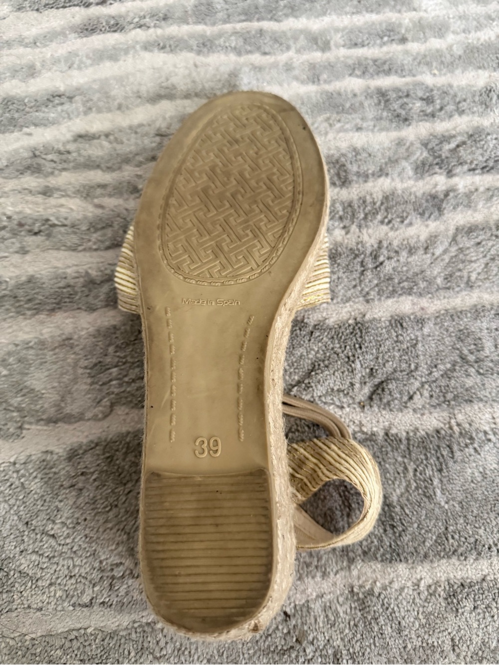 Toni pons Natural Golden Beige Espadrille Flats with Ankle Ties - Picture 5 of 5